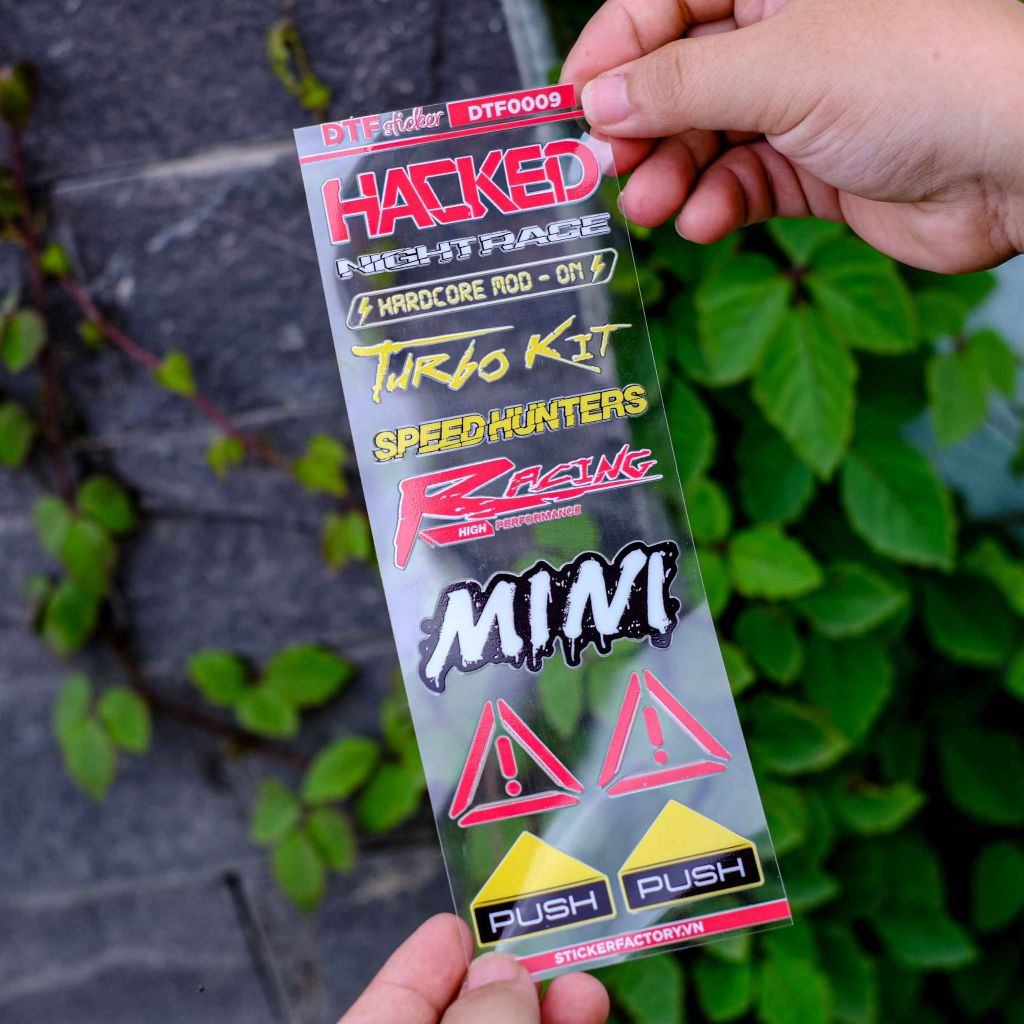  DTF0009  Sticker UV DTF nổi 3D không nền 