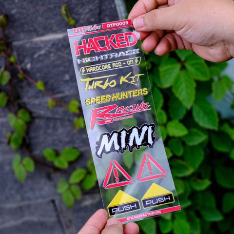  DTF0009  Sticker UV DTF nổi 3D không nền 