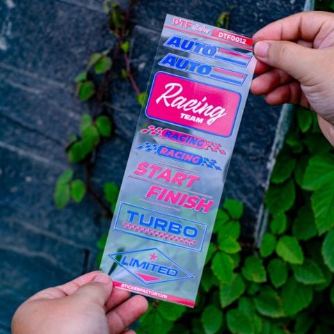  DTF0012  Sticker UV DTF nổi 3D không nền 