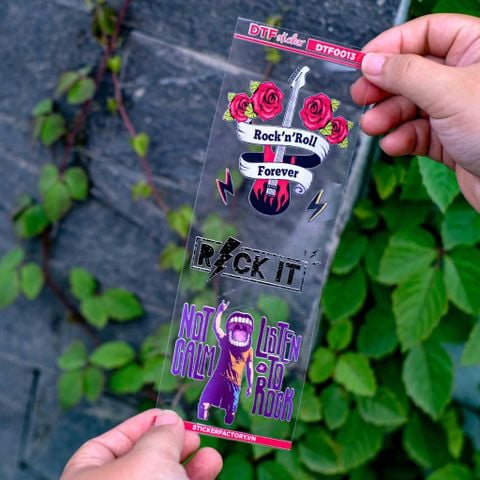  DTF0013  Sticker UV DTF nổi 3D không nền 