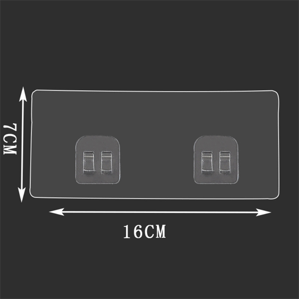  Miếng dán đôi móc treo 4 khoen nhựa cứng 