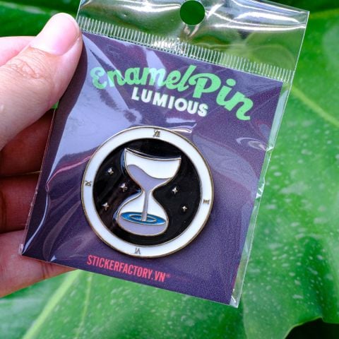  EPIN019 Hourglass Luminous - Enamel Pin - Huy hiệu kim loại 