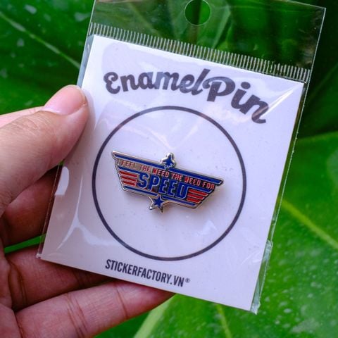  EPIN017 Speed - Enamel Pin - Huy hiệu kim loại 