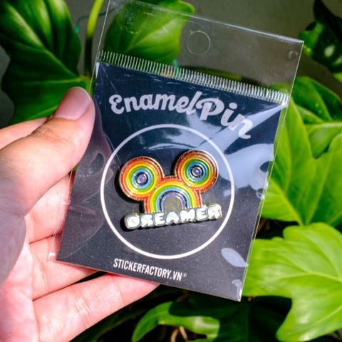  EPIN018 Dreamer Glitter - Enamel Pin - Huy hiệu kim loại 