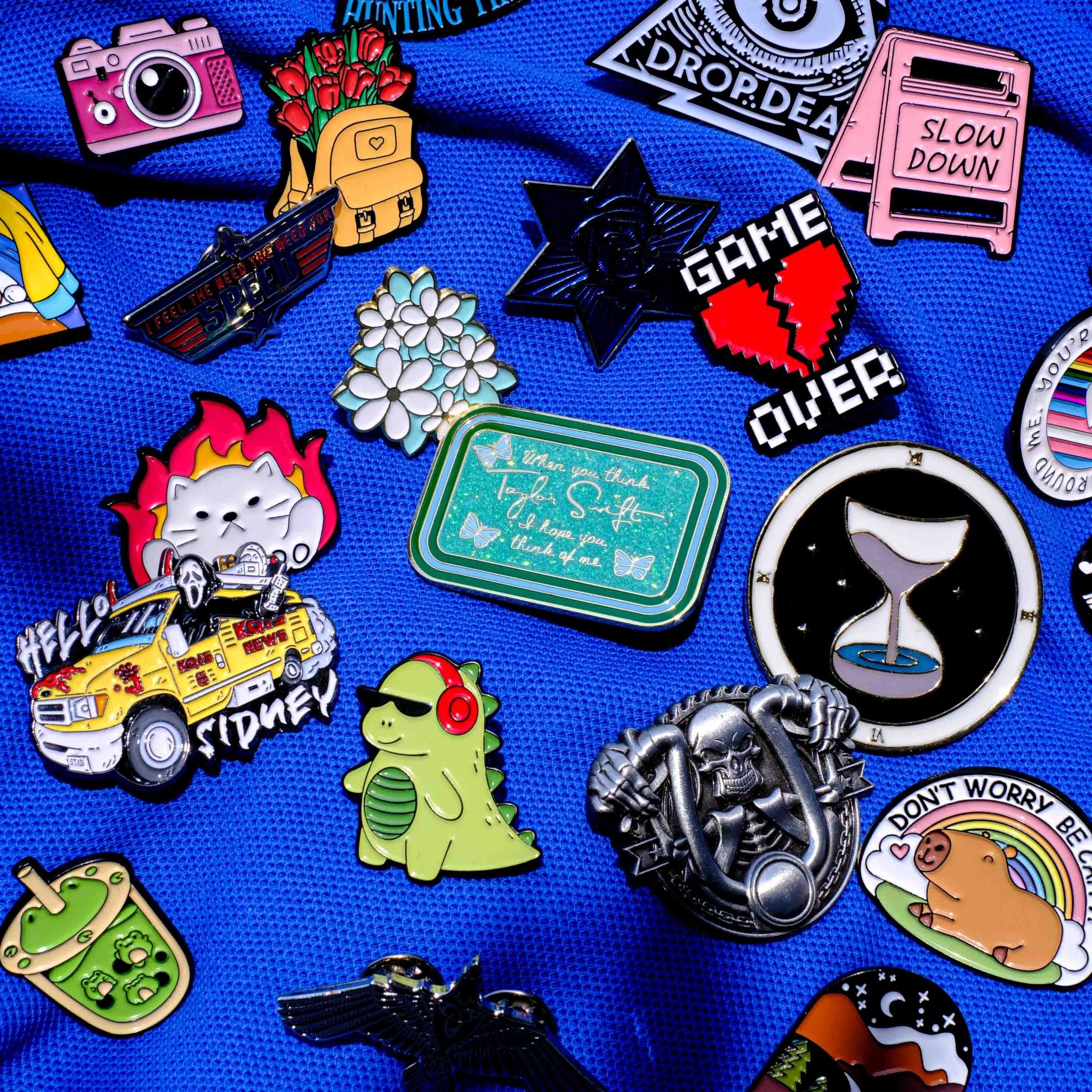 EPIN002 Capybara - Set 4 Enamel Pin - Huy hiệu kim loại