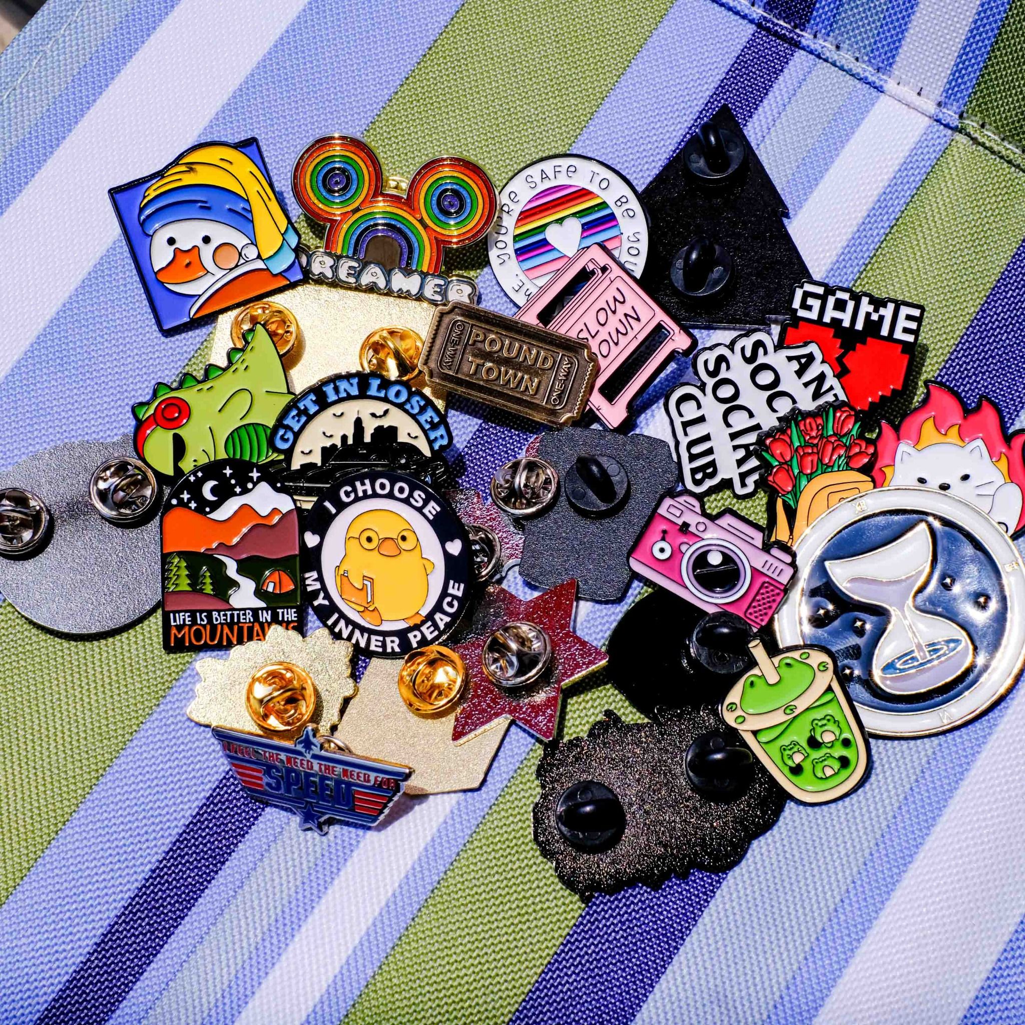 EPIN016 Skull Rider - Enamel Pin - Huy hiệu kim loại