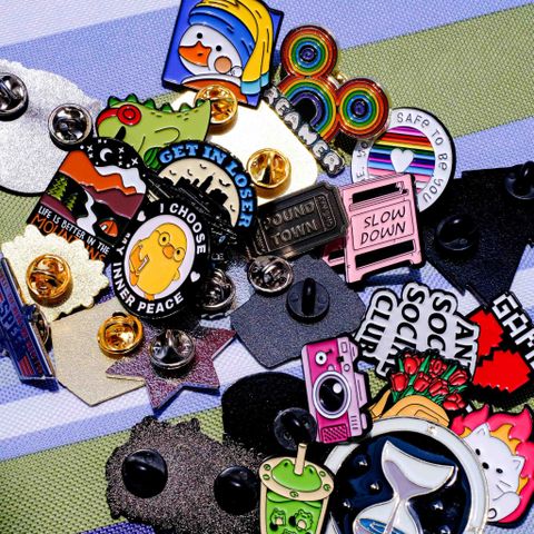  EPIN004 Anti Social Club - Set 4 Enamel Pin - Huy hiệu kim loại 