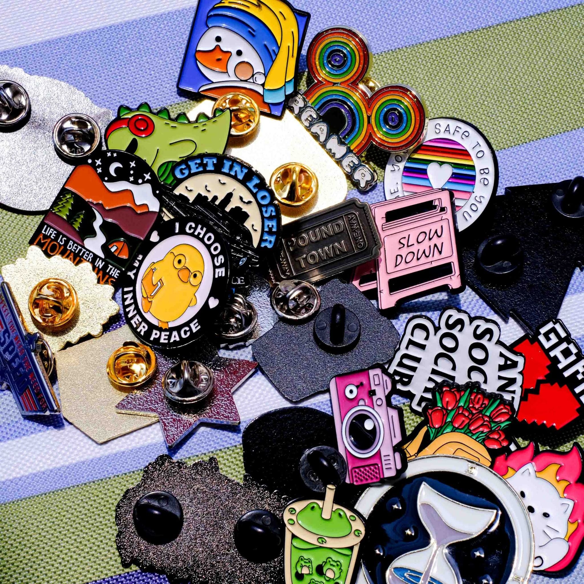 EPIN004 Anti Social Club - Set 4 Enamel Pin - Huy hiệu kim loại