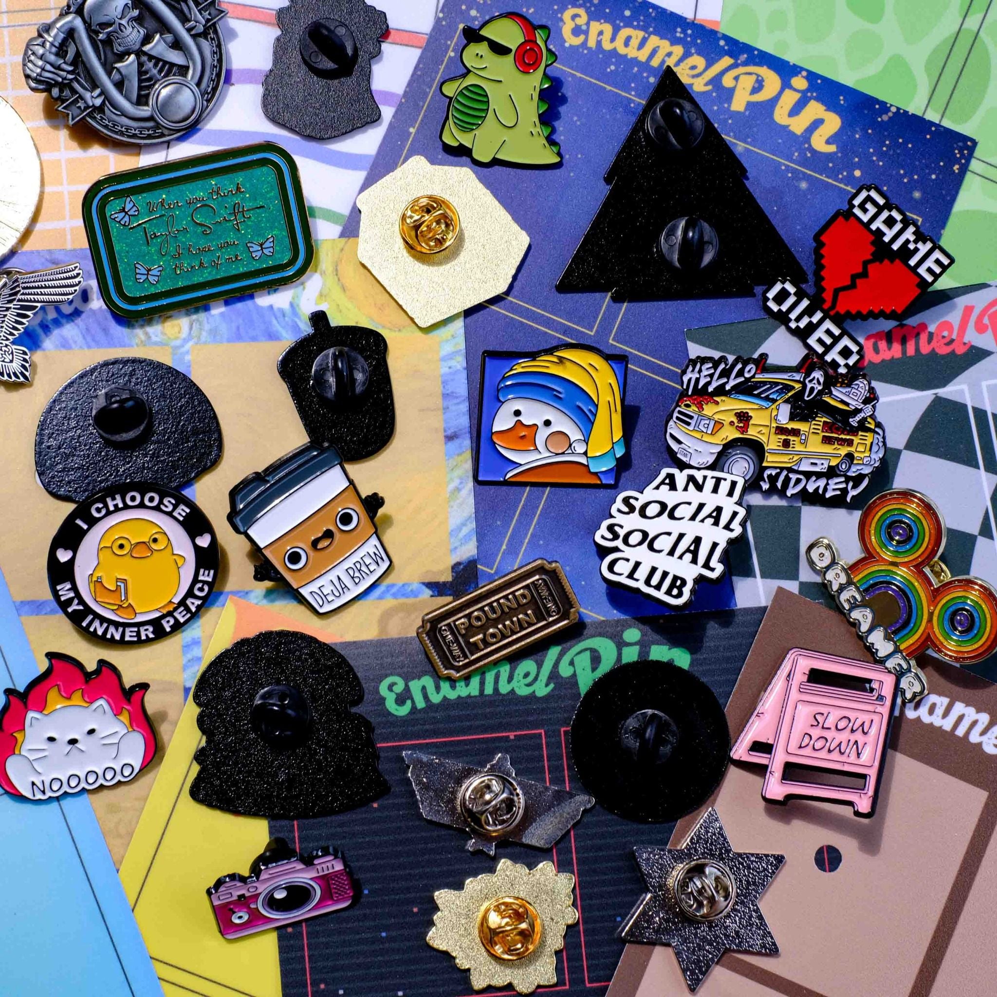 EPIN007 Camera - Set 4 Enamel Pin - Huy hiệu kim loại