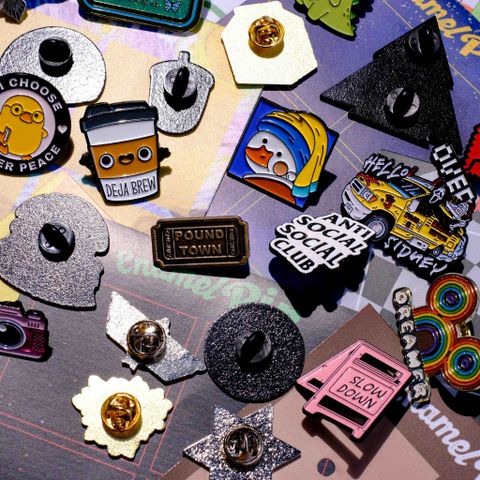  EPIN029 Spring Moves - Set 4 Enamel Pin - Huy hiệu kim loại 