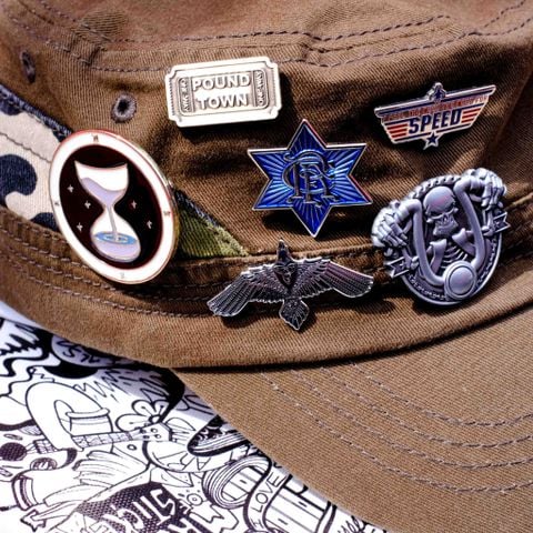  EPIN016 Skull Rider - Enamel Pin - Huy hiệu kim loại 