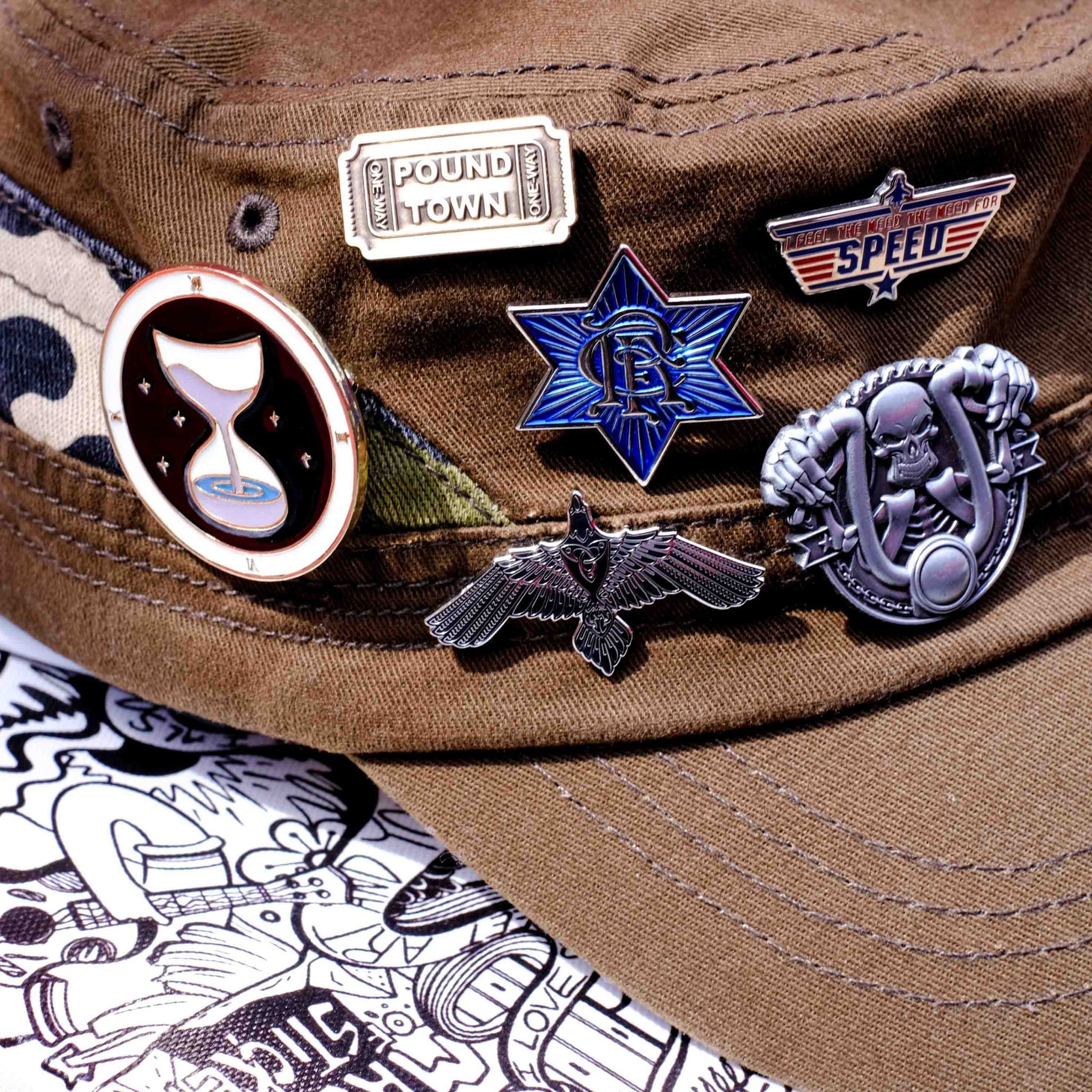 EPIN016 Skull Rider - Enamel Pin - Huy hiệu kim loại