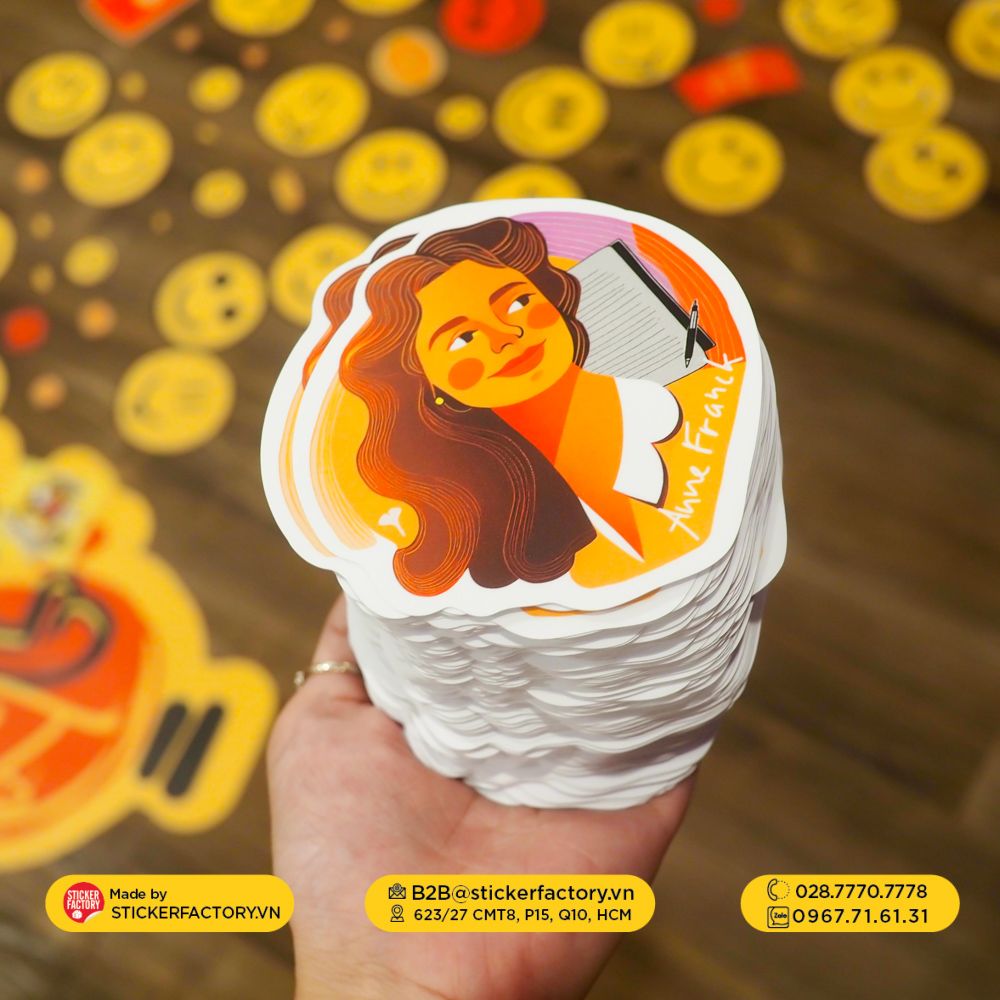 Sticker vinyl cắt rời từng con - Diecut sticker