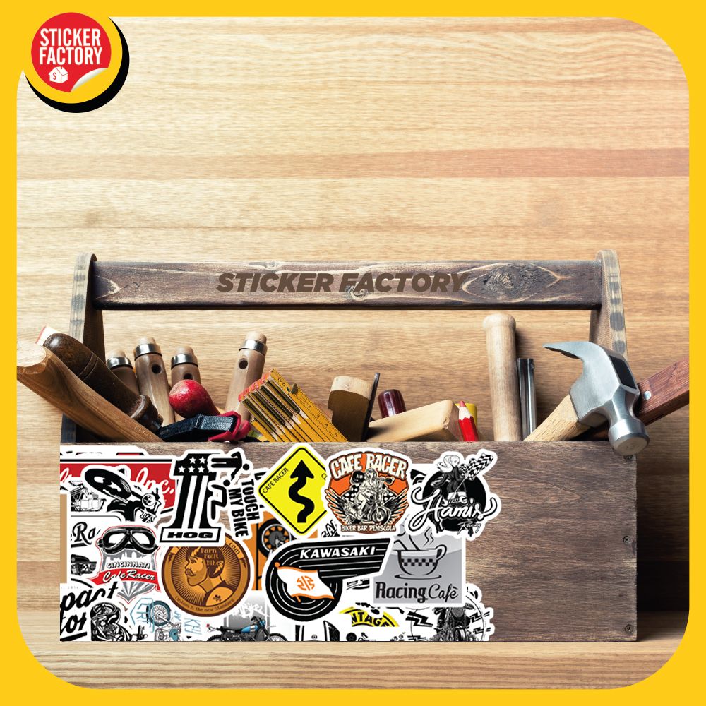 Cafe Racer - Set 100 sticker hình dán