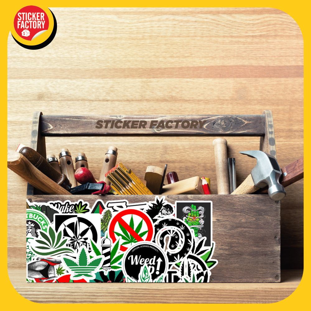 Set 100 sticker hình dán - Weed – Sticker Factory