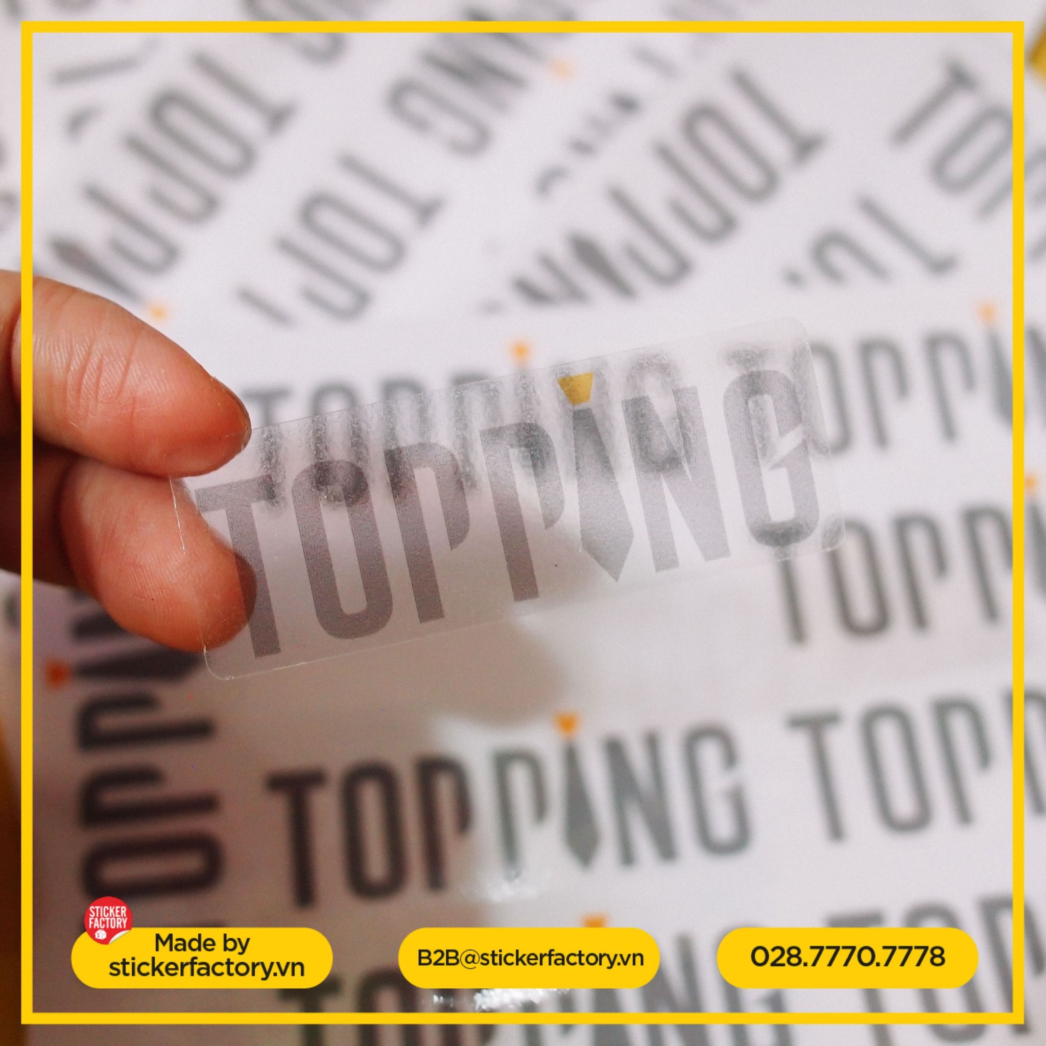 Sticker vinyl trong suốt