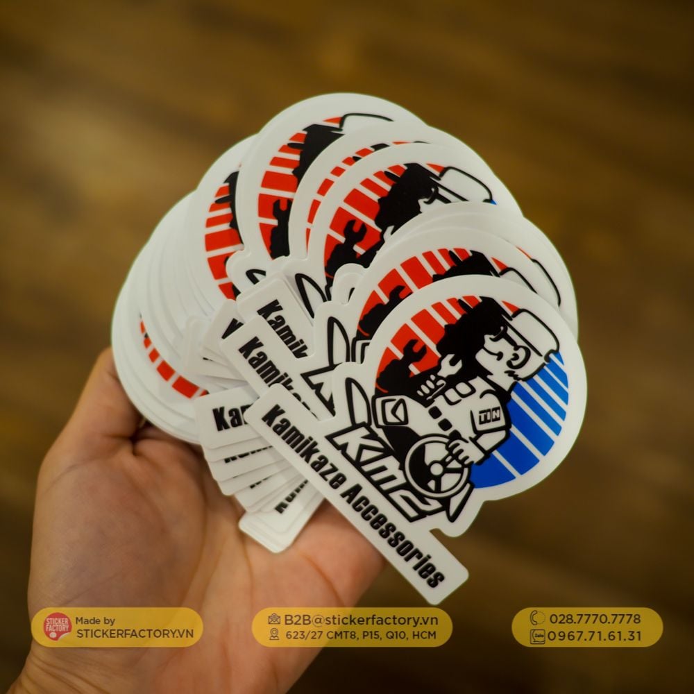 Sticker vinyl cắt rời từng con - Diecut sticker