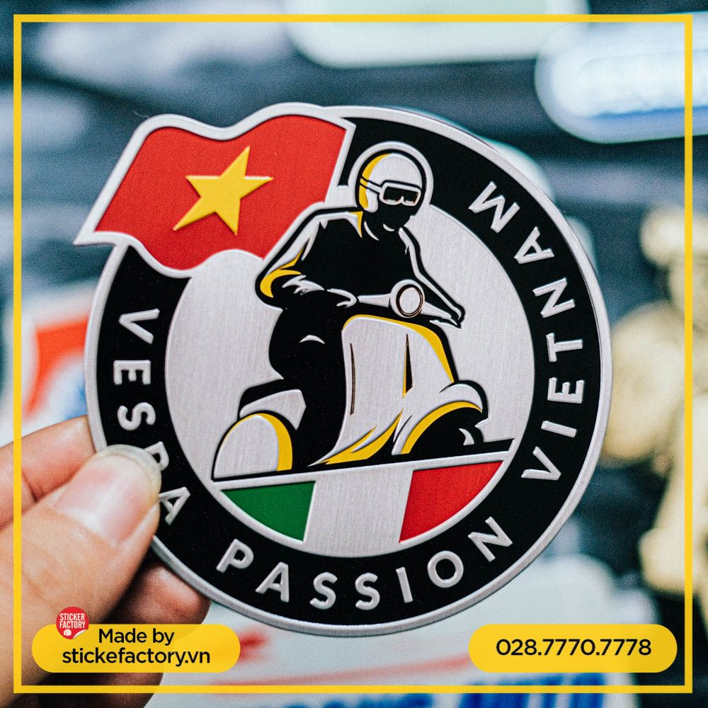 Sticker Metal kim loại (Customize)