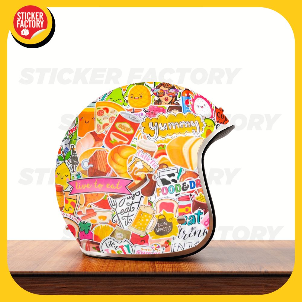 Food and drink - Set 100 sticker hình dán