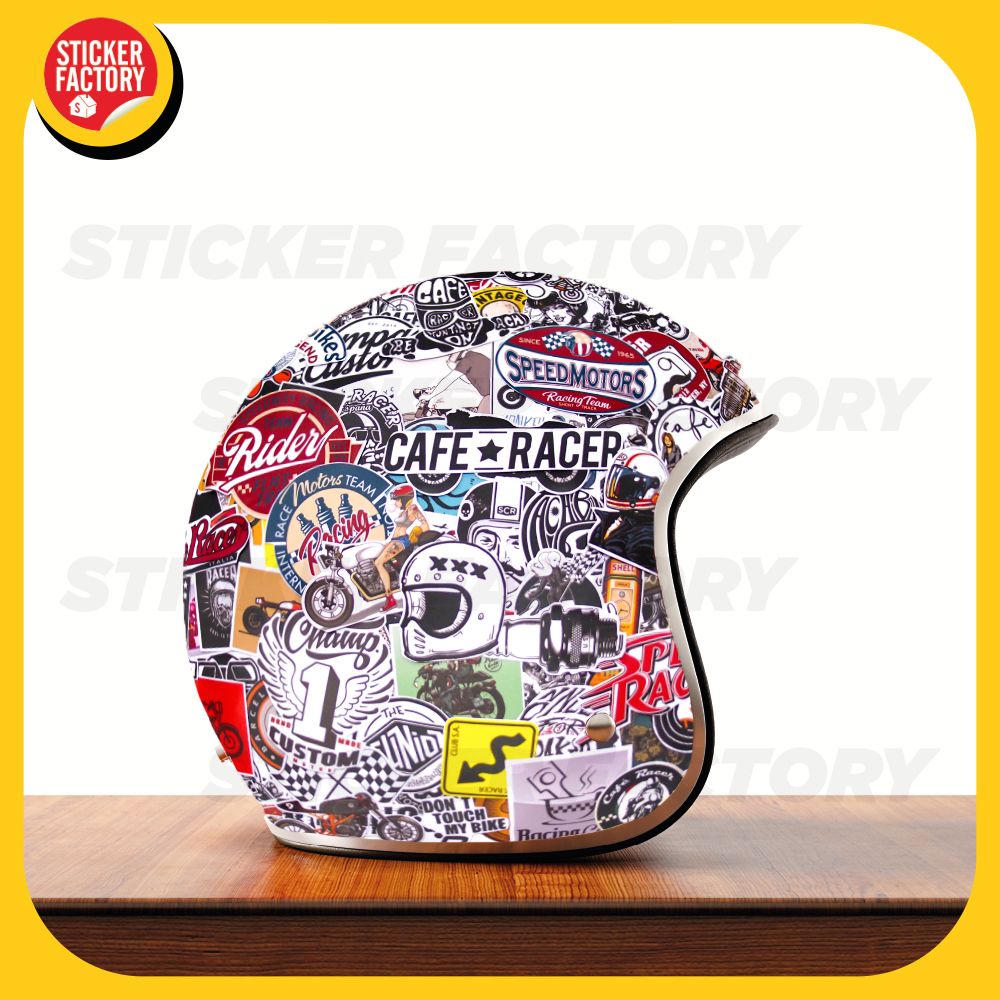 Cafe Racer - Set 100 sticker hình dán