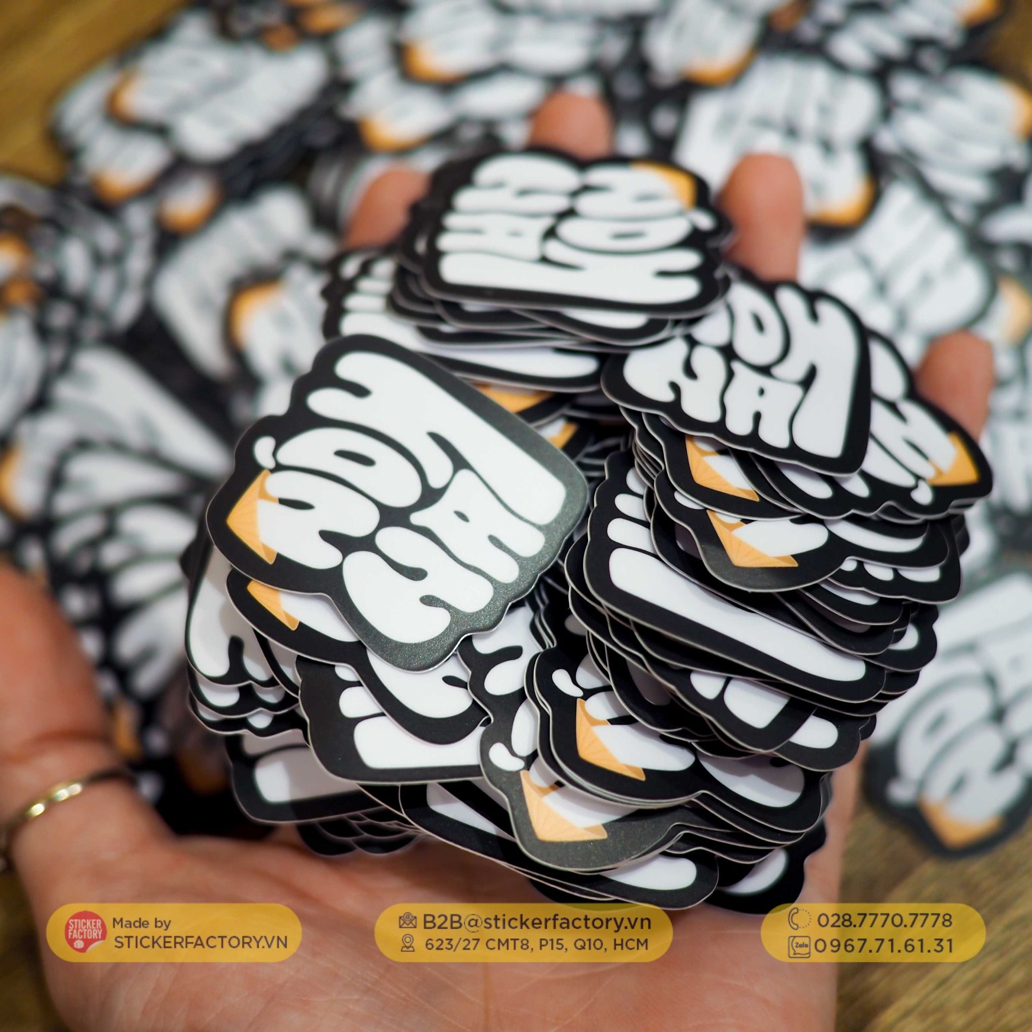 Sticker vinyl cắt rời từng con - Diecut sticker