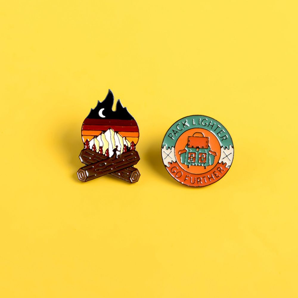 Pack Lighter Go Future Camping 2.7cm - Pin sticker ghim cài áo