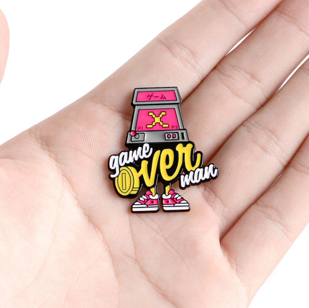 Game over man 3.5x3cm - Pin sticker ghim cài áo