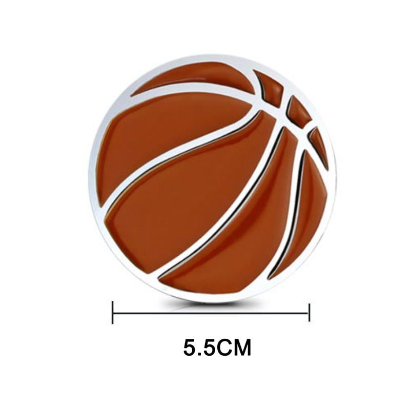 Bóng rổ NBA - Sticker hình dán metal kim loại 3D