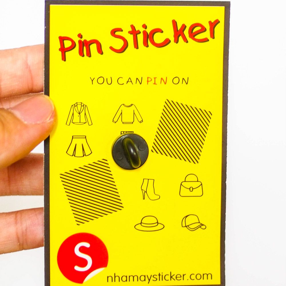 Tô súp My Day hồng - Pin sticker ghim cài áo