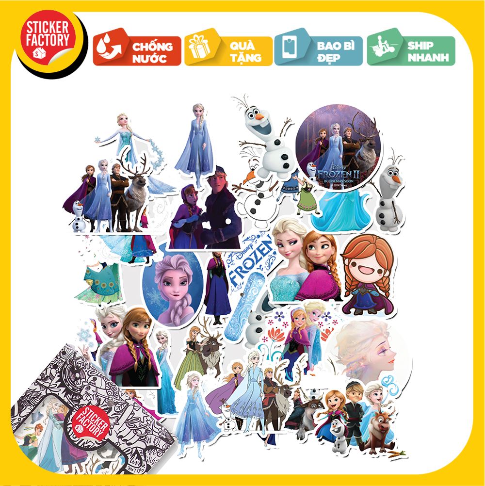 Frozen - Set 30 sticker hình dán