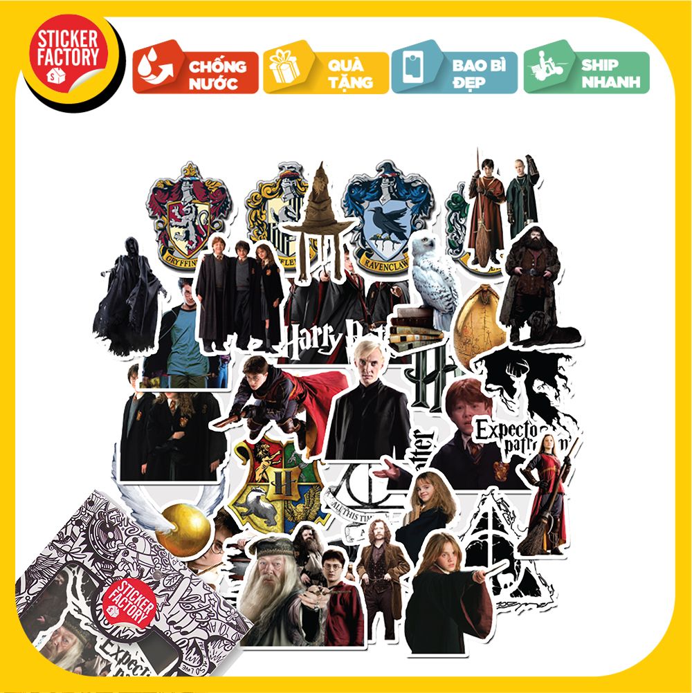Harry Potter - Set 30 sticker hình dán