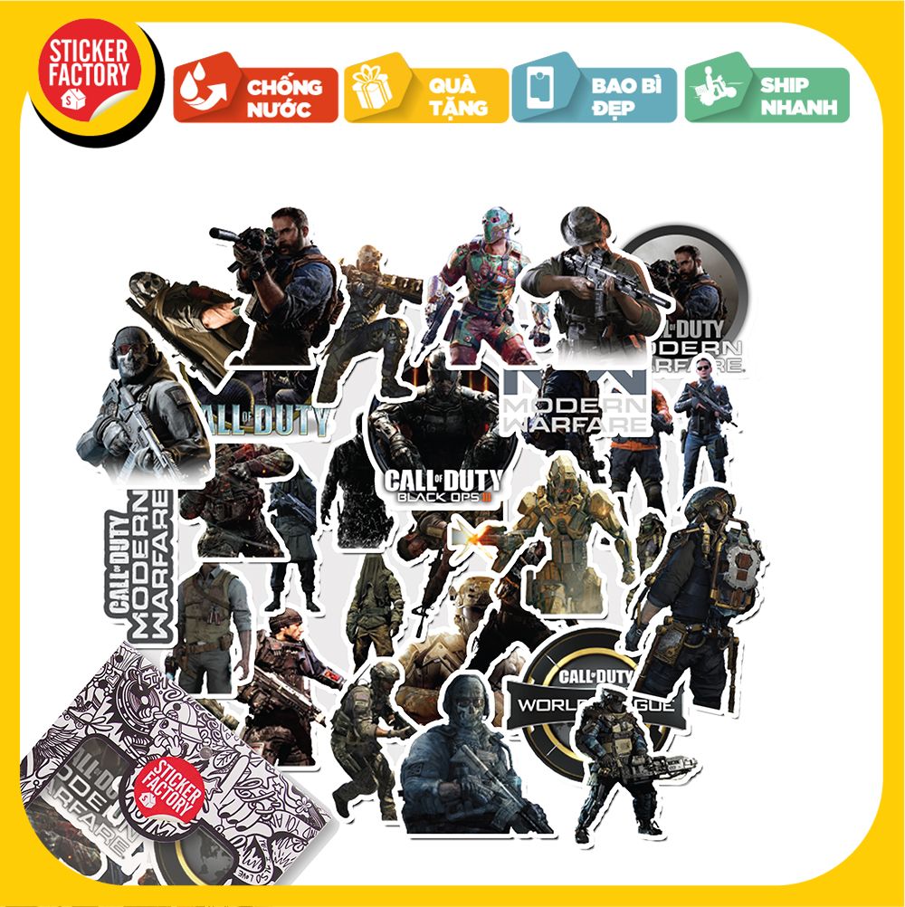 Call of duty - Set 30 sticker hình dán