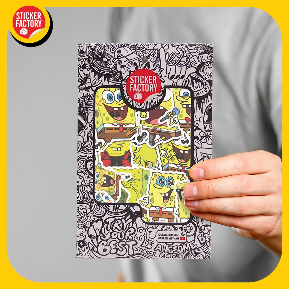 Spongebob - Set 30 sticker hình dán