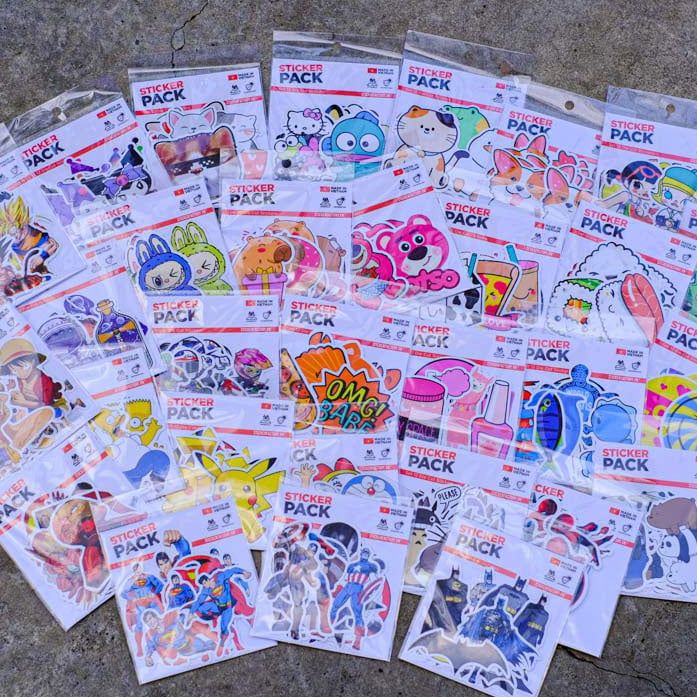 SET12021 NGƯỜI DƠI – Set 12 Die Cut Sticker Pack