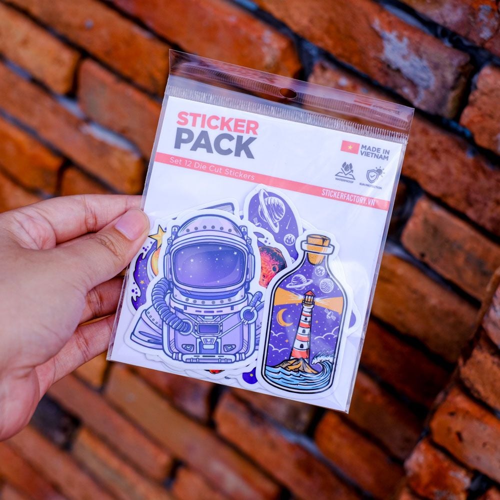 SET12005 GALAXY – Set 12 Die Cut Sticker Pack