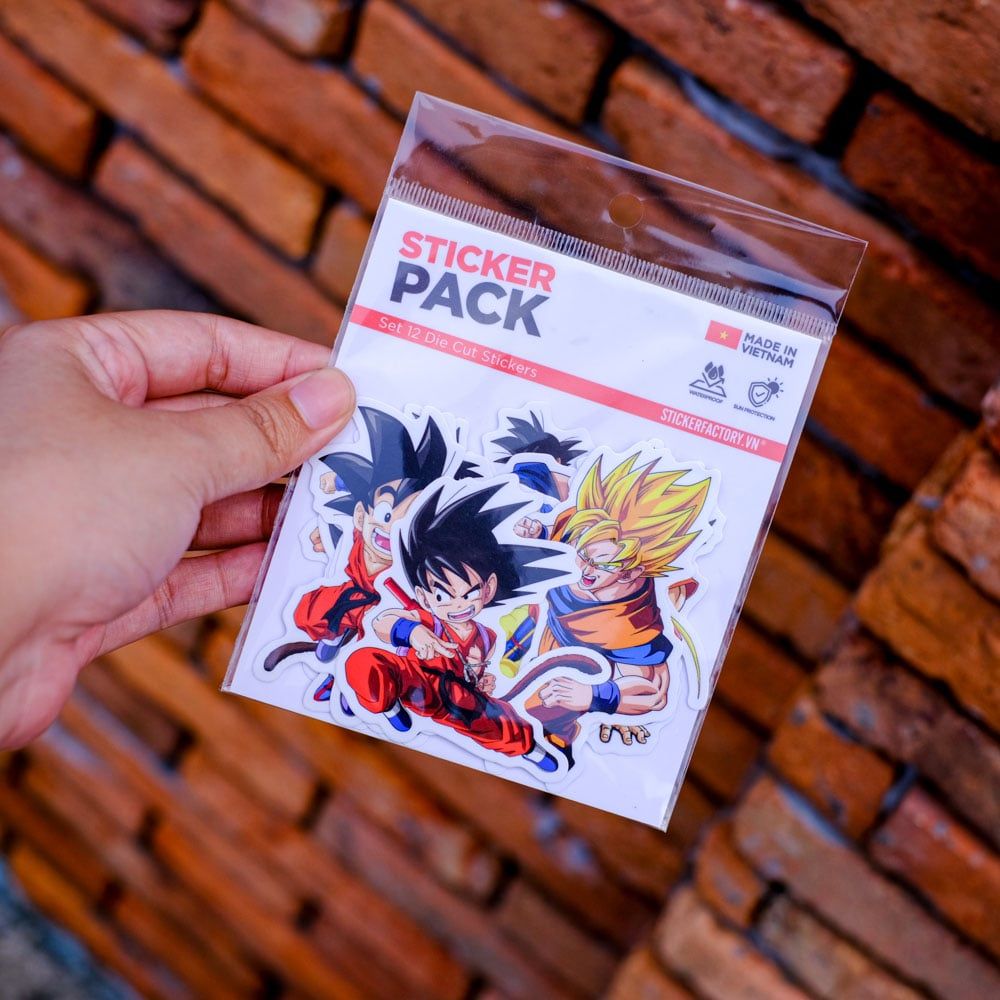 SET12017 SONGOKU – Set 12 Die Cut Sticker Pack