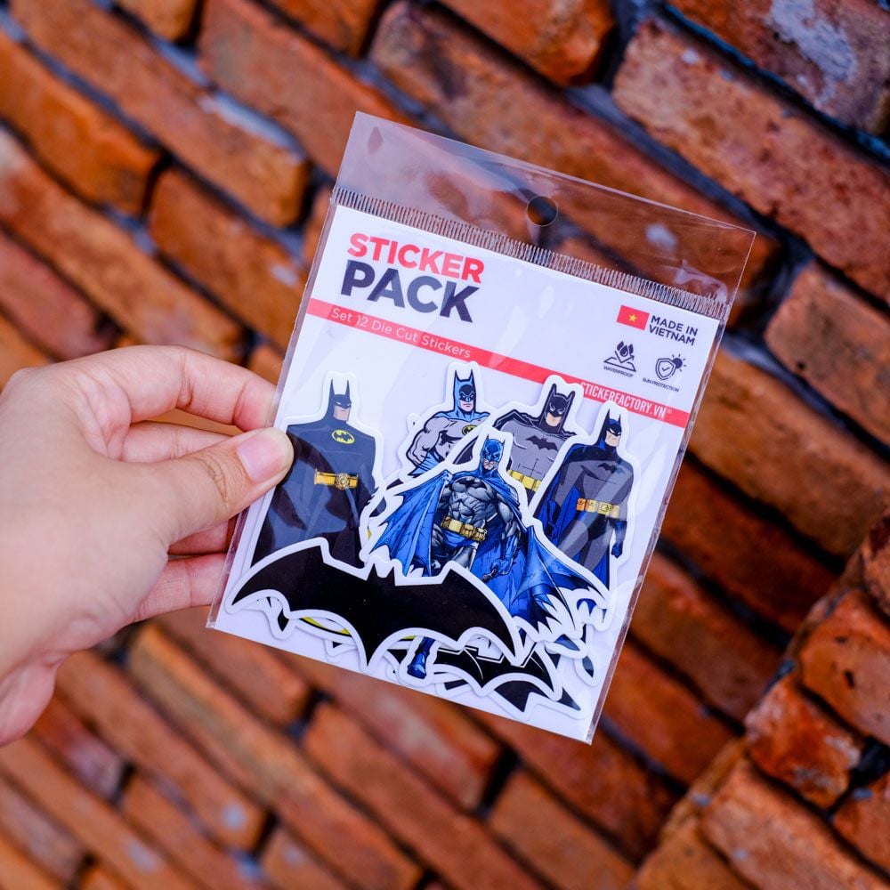 SET12021 NGƯỜI DƠI – Set 12 Die Cut Sticker Pack