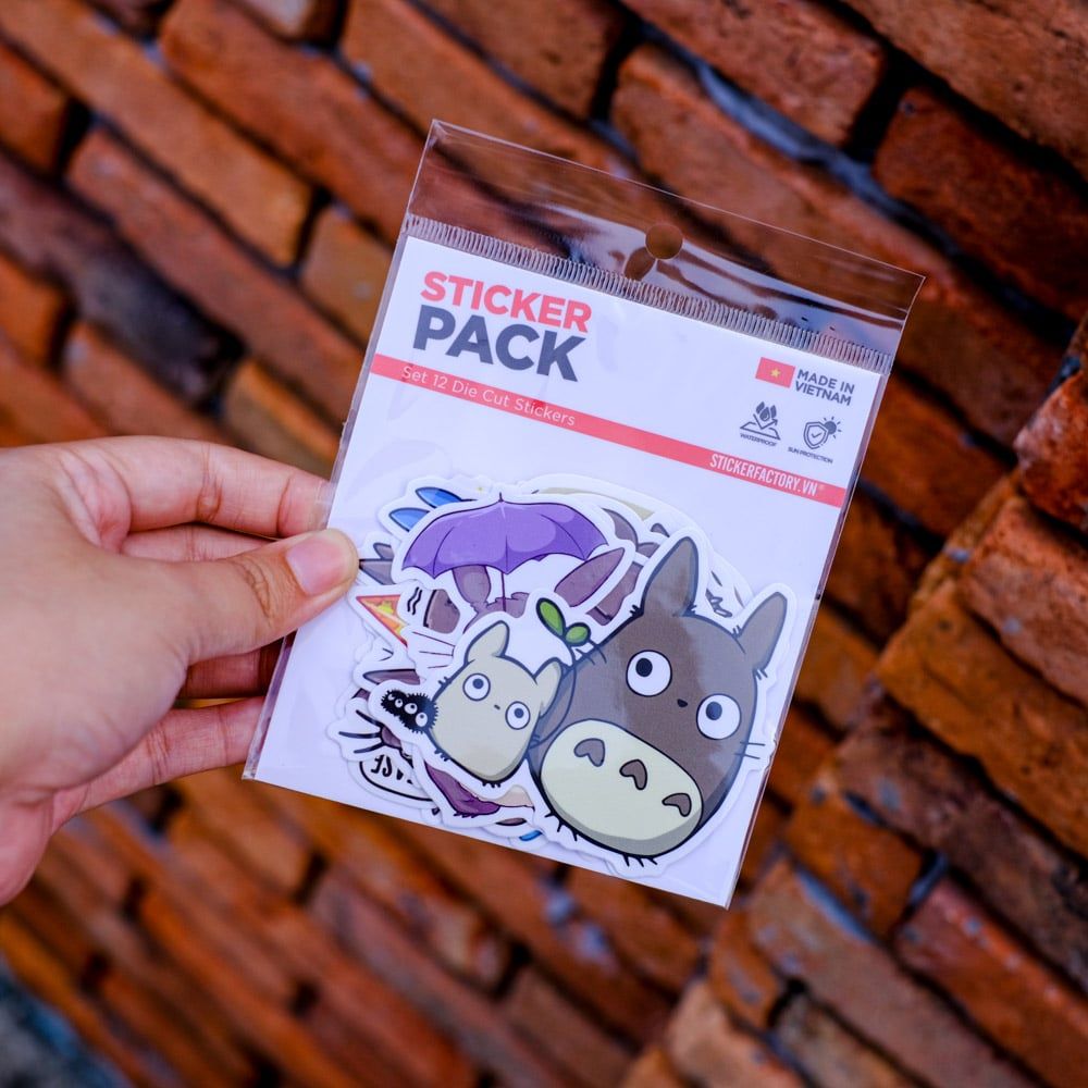 SET12027 TOTORO – Set 12 Die Cut Sticker Pack