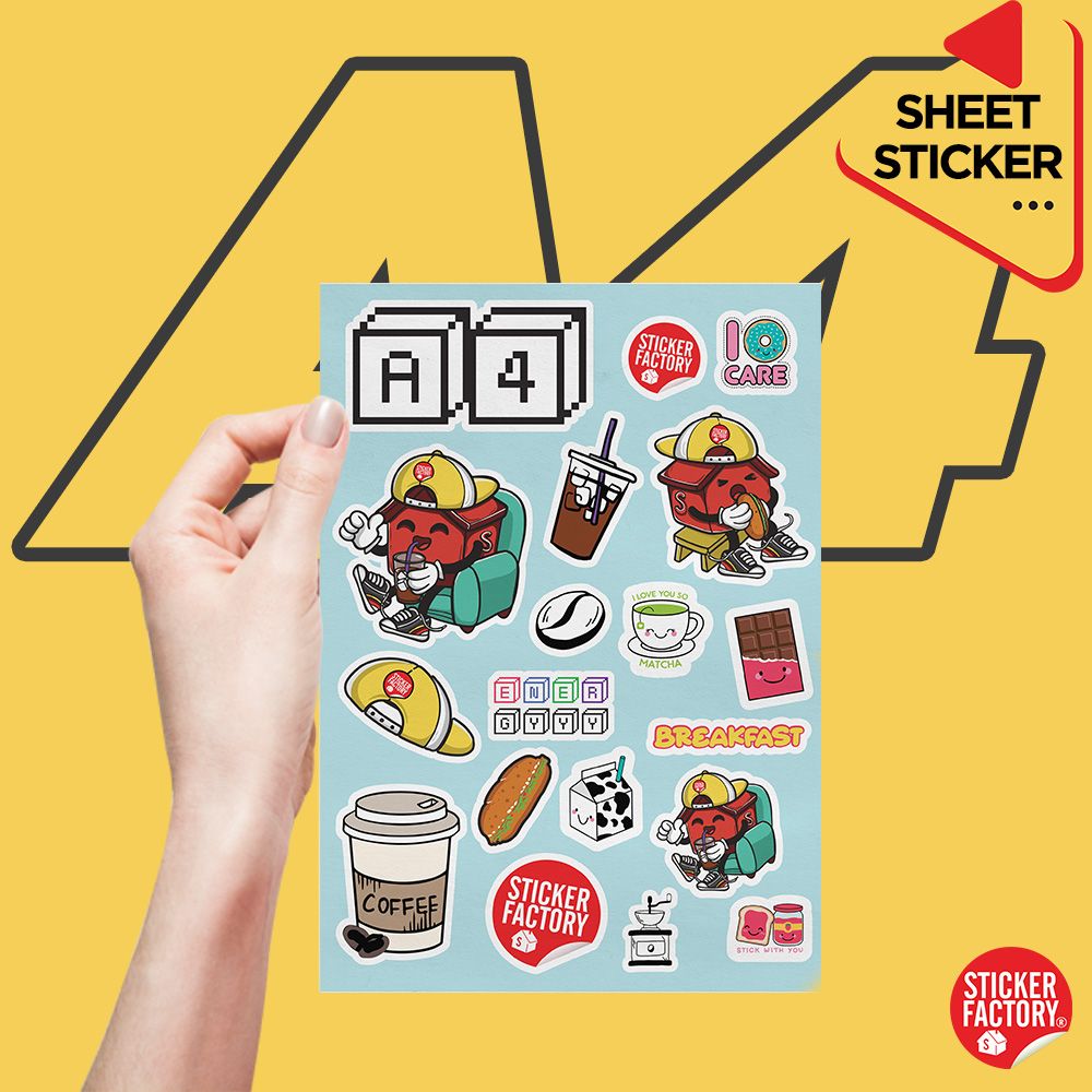 Sticker sheet vinyl