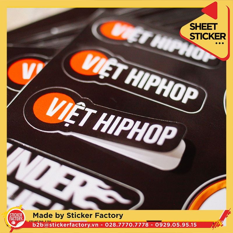 Sticker sheet vinyl