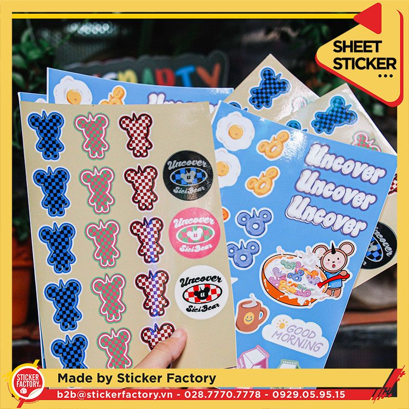 Sticker sheet vinyl