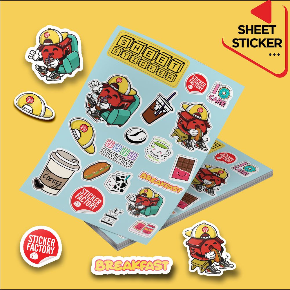 Sticker sheet vinyl