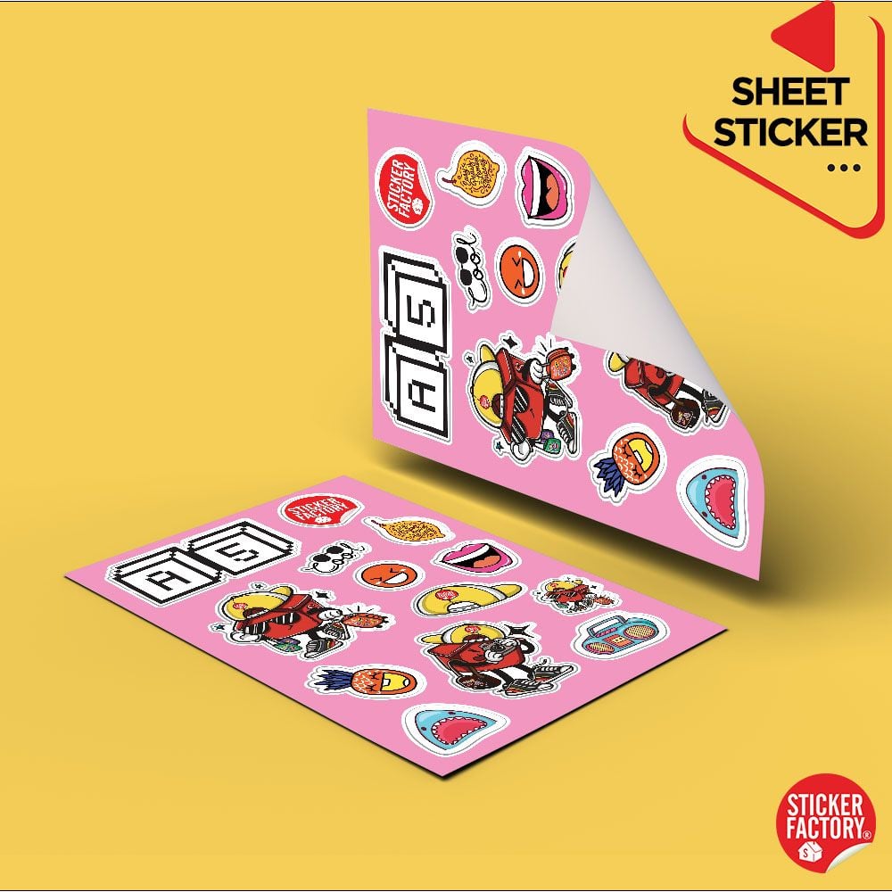 Sticker sheet vinyl