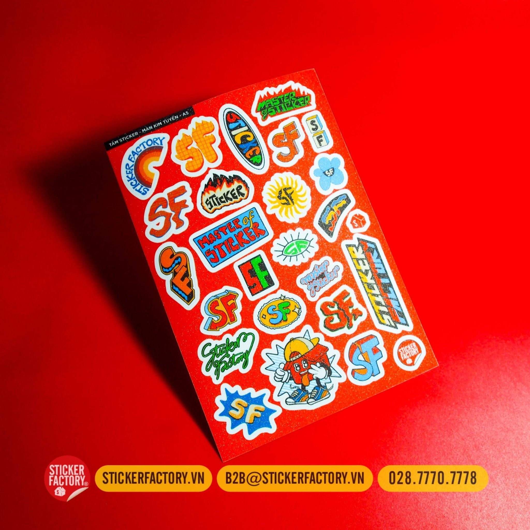 Samples Pack - Bộ mẫu các chất liệu sticker in theo yêu cầu