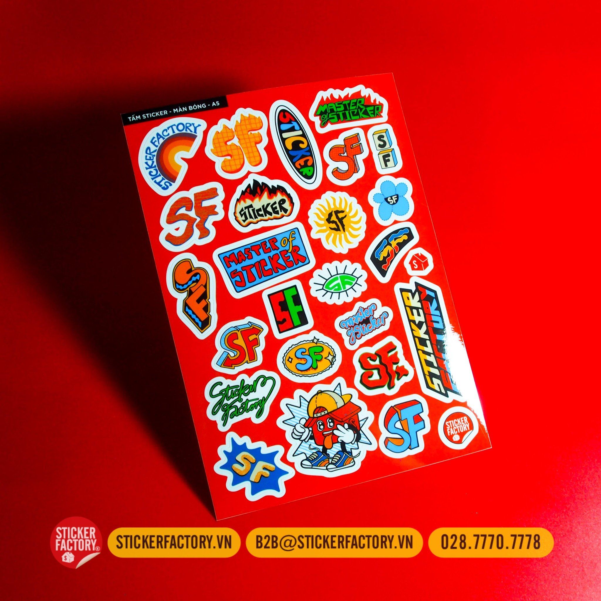 Samples Pack - Bộ mẫu các chất liệu sticker in theo yêu cầu