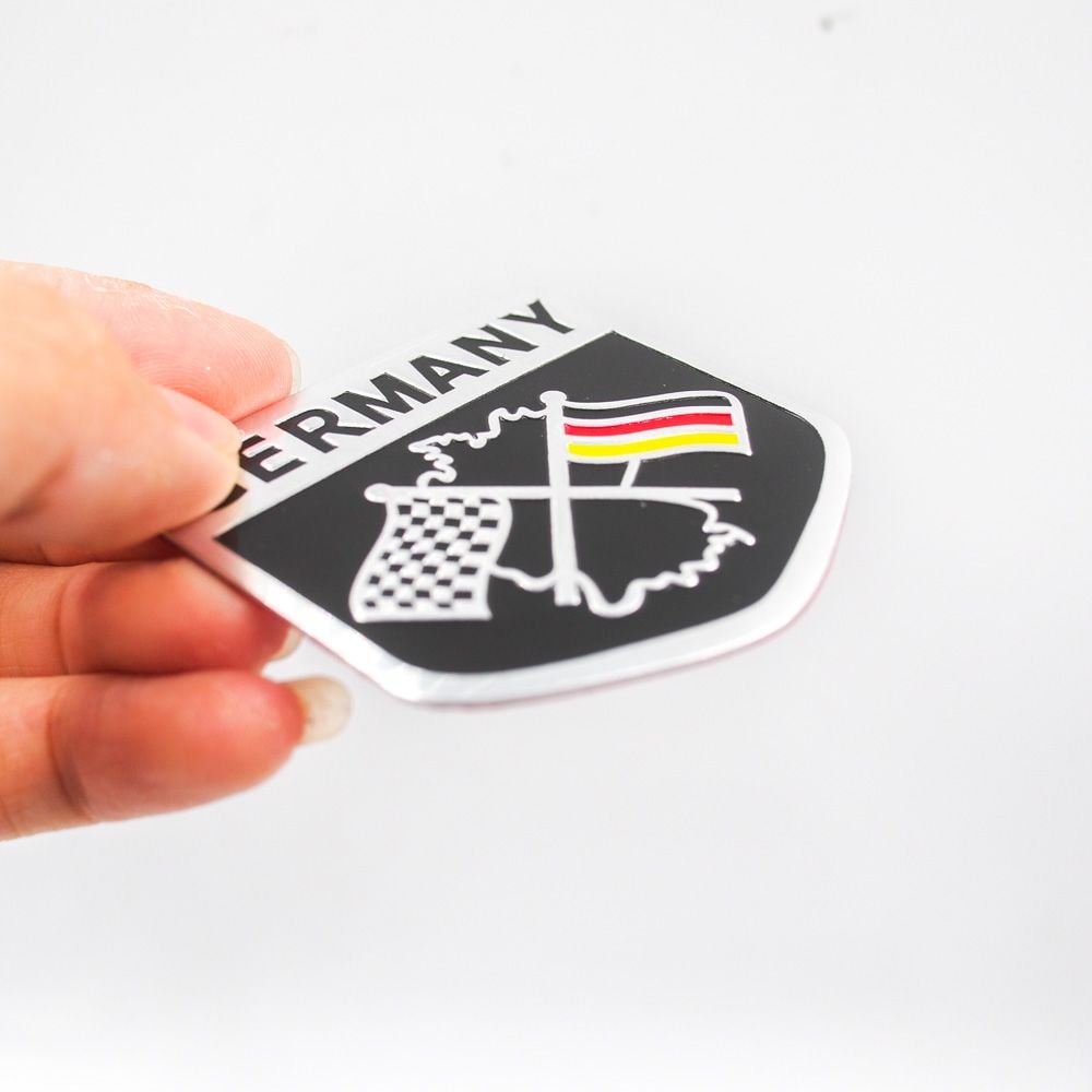 Sticker hình dán metal cờ Đức - miếng lẻ