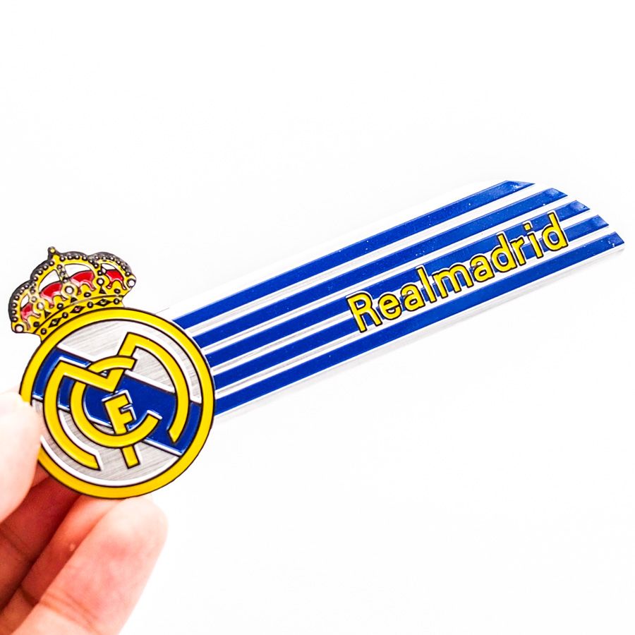 Sticker hình dán metal CLB Bóng đá - Real Madrid