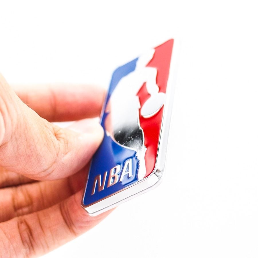 Sticker hình dán metal bóng rổ NBA 3D