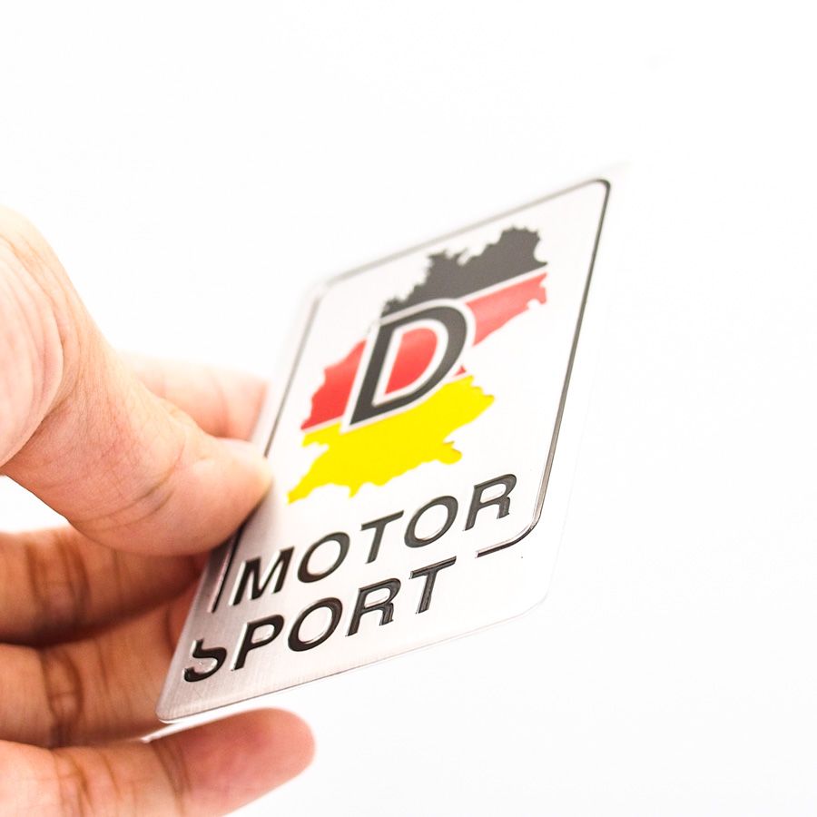 Sticker hình dán metal cờ Đức - Motor Sport