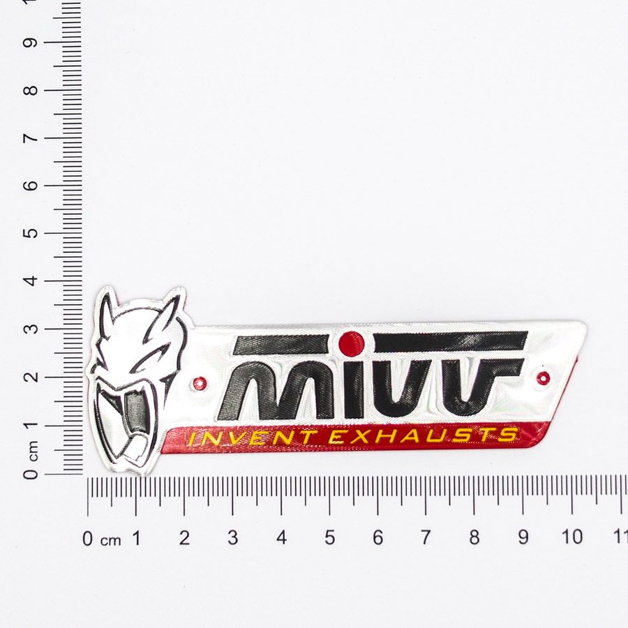 Set 2 miếng Sticker hình dán metal dán bô xe - Mivv Exhaust